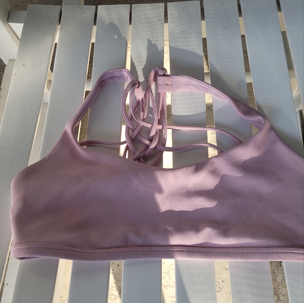 Lavender Lululemon Strappy Bralette